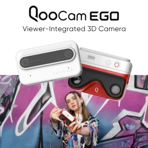 Buy KanDao QooCam EGO Viewer-Integrated 3D Camera Support DNG Format 24MP 3D Photo 2.54“ Touchscreen Magnetic UHD Viewer 160g IP67 in Ghana.