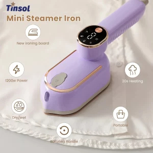 Buy New mini handheld hanging iron 1200W 20 seconds fast preheating handle can be rotated portable small ironing clothes steam brush in Ghana.