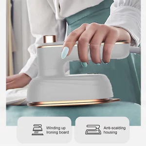Buy Electric Mini Iron Handheld Garment Steamer Machine Portable Wet Dry Steam Iron Machine for Travel Home Appliance in Ghana.